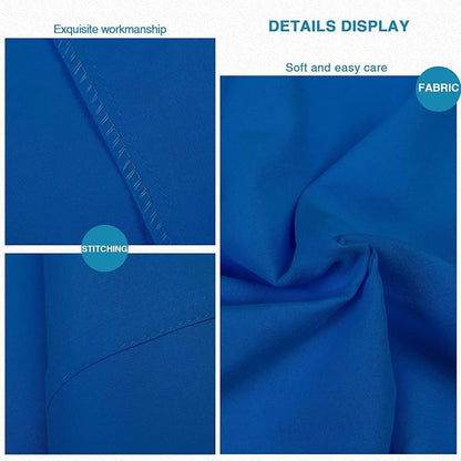 FLXXIE Pillow Cases Queen, Soft Microfiber Pillow Covers with Envelope Closure, Wrinkle Resistant Pillowcases, 2 Piece Set, 20x30, Royal Blue
