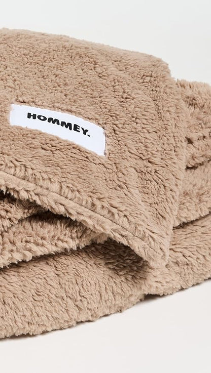 HOMMEY Women's Faux Fur Blanket