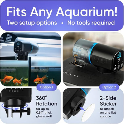 Automatic Fish Feeder for Aquarium - New Generation 2026, Auto Food Dispenser with Timer for Small Tank, Big Aquariums & Pond, Model-ML