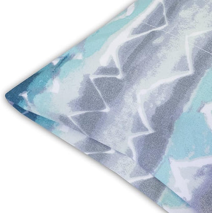 1500 Supreme Collection Extra Soft Summerset Ocean Vibe Chevron Pattern Sheet Set - Luxury Bed Sheets Set with Deep Pocket Wrinkle Free Bedding, Printed Pattern