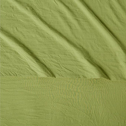 Amazon Basics Full Bed Sheet, 4-Piece Bedding Set, Double Brushed Microfiber, Ultra Soft, Easy Care, Green