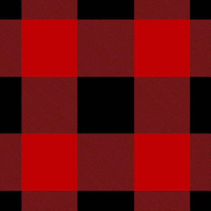 Wake In Cloud - Gingham Comforter Set, Plaid Buffalo Check Checkered Cottagecore Cute Geometric, Soft Lightweight Bedding, 3 Pieces, Red Black, King Size