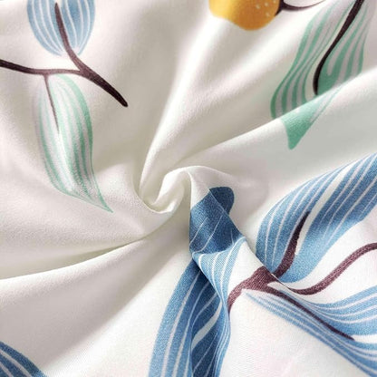 SDIII 3PCS Blue Floral Comforter Set Queen, Soft Microfiber Lightweight Blue Floral Comforter Queen, Vintage Coquette Bedding Quilt Set for All Season