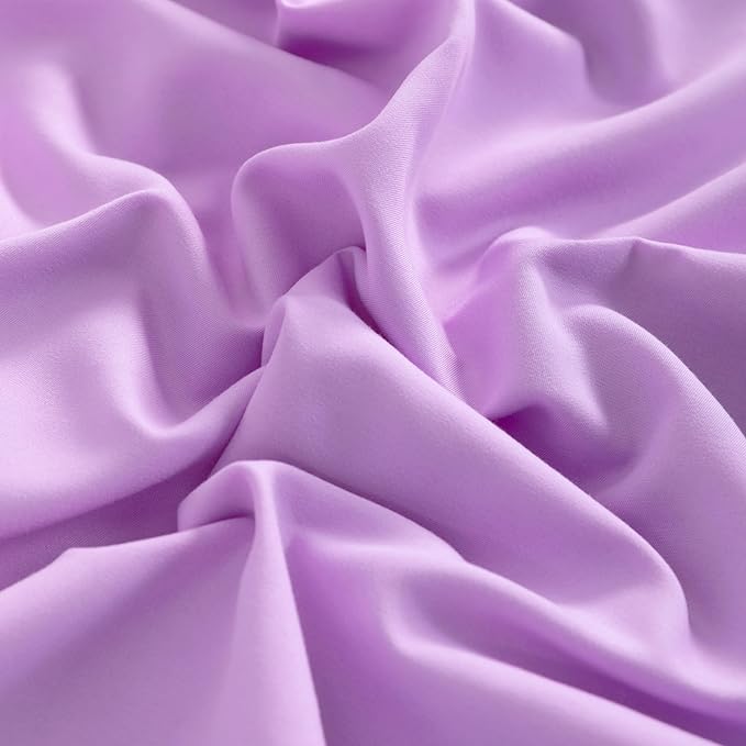 NTBAY Body Pillowcase - Brushed Microfiber 20x54 Pillowcase - Soft, Wrinkle-Free, Fade-Resistant, Stain-Resistant, Light Purple Body Pillow Cover with Envelope Closure - 20x54 Inches, Light Purple