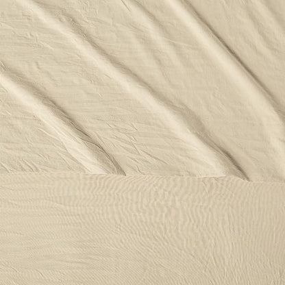 Amazon Basics King Bed Sheet, 4-Piece Bedding Set, Double Brushed Microfiber, Ultra Soft, Easy Care, Beige