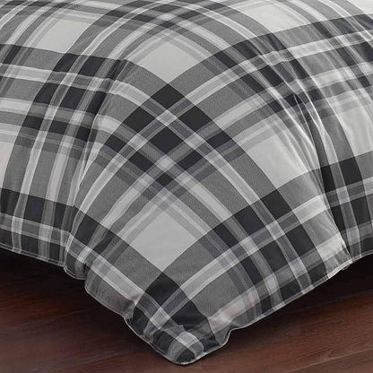 Eddie Bauer - Twin Comforter Set, Reversible Cotton Bedding with Matching Sham, Medium-Weight for Year Round Use, Dorm Essentials (Coal Creek Grey)
