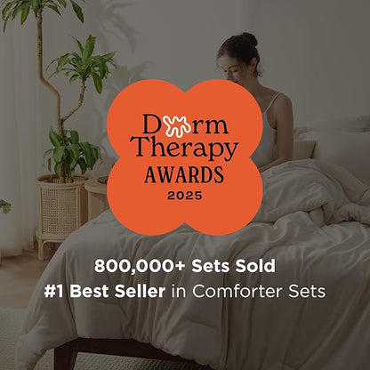 Bedsure Twin/Twin XL Comforter Set - Black Soft Bedding for All Seasons, Cationic Dyed Bed Set, 2 Pieces, 1 Twin Size Comforter (68"x88") and 1 Pillow Sham (20"x26"+2")