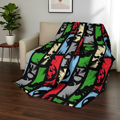 Northwest Magic The Gathering Animated Magic Twin Quilted Blanket, Comfy Throw, Adults Boys Girls, Soft Lightweight Bedding for Bed, or Couch, 60 x 90 inches