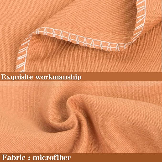 NTBAY King Pillowcase Set - 2 Pack Brushed Microfiber 20x36 Pillowcases - Soft, Wrinkle-Free, Fade-Resistant, Stain-Resistant, Pale Orange Pillowcases with Envelope Closure - 20x36 Inches, Pale Orange