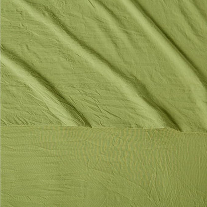 Amazon Basics King Bed Sheet, 4-Piece Bedding Set, Double Brushed Microfiber, Ultra Soft, Easy Care, Green