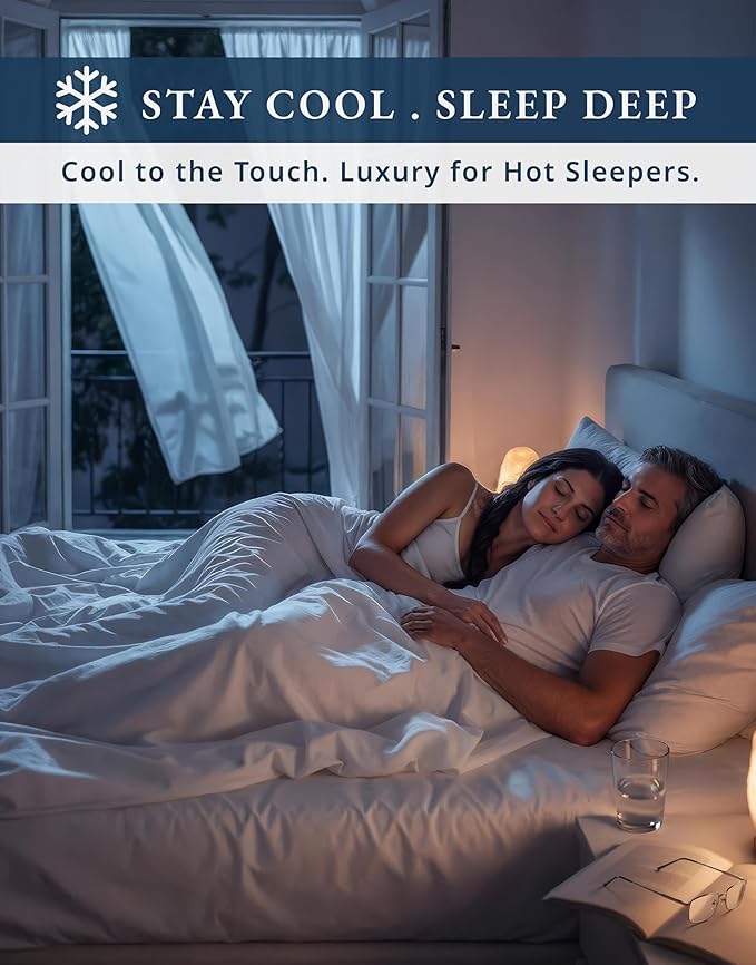 LANE LINEN 100% Egyptian Cotton Twin Sheets Set - 1000 Thread Count, Soft & Comfy Luxury Hotel Style Thick Cotton Twin Sheet Set, Fully Elasticized Reinforsed Seams No Pill Natural Cooling - White