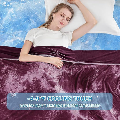 inhand Cooling Blanket King Size (90"x108"), Cooling Blankets for Hot Sleepers, Absorbs Heat to Keep Adults Cool for Summer Nights Sweats, Thin Cold Lightweight Blanket for Couch Bed, All Season Use