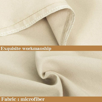 NTBAY Queen Pillowcase Set - 4 Pack Brushed Microfiber 20x30 Pillowcases - Soft, Wrinkle-Free, Fade-Resistant, Stain-Resistant, Light Taupe Pillowcases with Envelope Closure - 20x30 Inches
