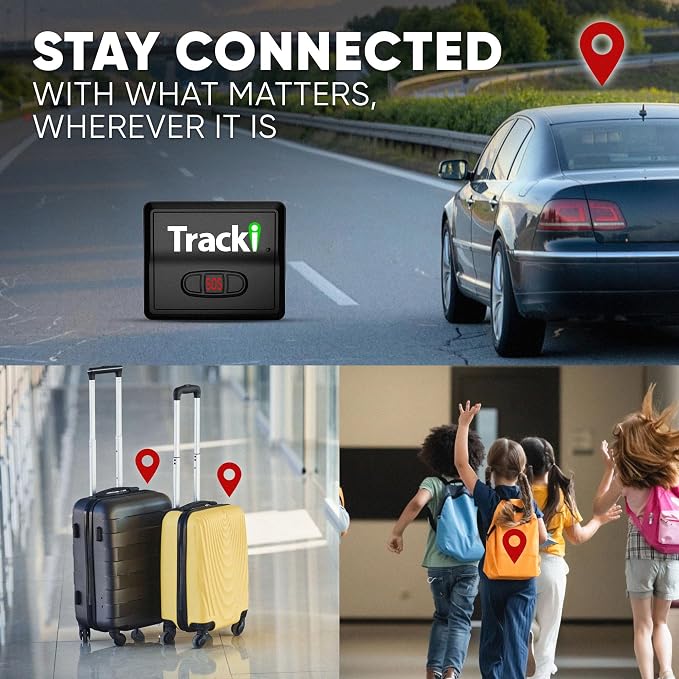 Tracki Mini GPS Tracker, Subscription Required, Cancel Anytime – Universal Compact 4G LTE Tracker for Vehicles (Tracker + 2Y Subs.)