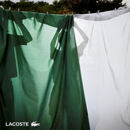 Lacoste 100% Cotton Percale 4-Piece Sheet Set – Cool, Crisp, Matte, and Durable, Oeko-Tex Certified – Solid, Vintage Indigo, Queen