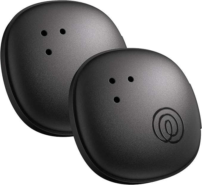 Life360 Tile Sticker - Small Bluetooth Tracker, Remote Finder and Item Locator for Bikes, Glasses and More. Both iOS and Android Compatible. Phone Finder. 2-Pack (Black)