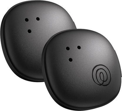 Life360 Tile Sticker - Small Bluetooth Tracker, Remote Finder and Item Locator for Bikes, Glasses and More. Both iOS and Android Compatible. Phone Finder. 2-Pack (Black)