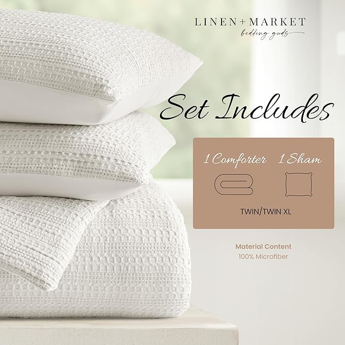 Linen Market King Size Comforter Set (3 Piece) - Bring Luxury Home with Our Soft and Lightweight Down Alternative Comforter King Set - This Includes Your King Comforter and 2 Pillow Shams
