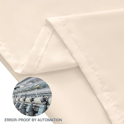 Pillowcases King 12 Pack, 20x36 Pillow Cases with Envelope Closure, Soft Plain Brushed Microfiber Covers Breathable Wrinkle-Resistant, Beige