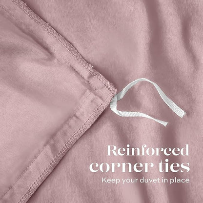 White Classic Pink Duvet Cover Queen Size, Microfiber Duvet Cover with Zipper, Set of 1 Down Comforter Cover with 2 Pillow Shams, Luxury Comforter Cover Queen Size | Comforter Not Included