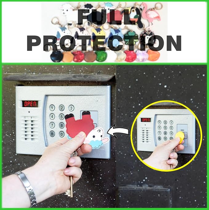 Leather Keychain Holder Case Compatible with AirTag,Cute Protective Cover with Keyring,Anti-Scratch Finder GPS Tracker Case for Wallet Keys,Bag,Pets,Backpack(Red Lamb)