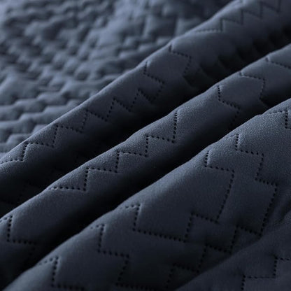 R.SHARE Navy Blue Twin Size Quilt Bedding Sets with Pillow Sham, Boho Lightweight Soft Bedspread Coverlet, Quilted Blanket Thin Comforter Bed Cover for All Season, 2 Pieces, 68x90 inches