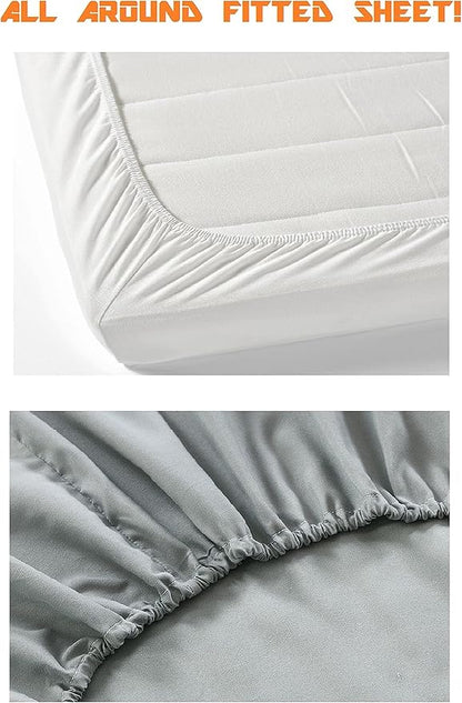 Elegant Comfort Luxury Soft 1500 Premier Egyptian 4-Piece Premium Hotel Quality Wrinkle Resistant Coziest Bedding Set, All Around Elastic Fitted Sheet, Deep Pocket up to 16inch, King, Bronze
