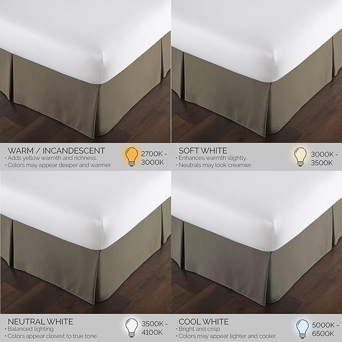 Southshore Fine Living, Inc. Hotel Quality Full Bed Skirt - 14" Drop, Elegant Pleated Design, Premium Dust Ruffle/Full Size Bed Skirt, Easy Care, Luxury Bed Skirt Full Size, Dark Taupe