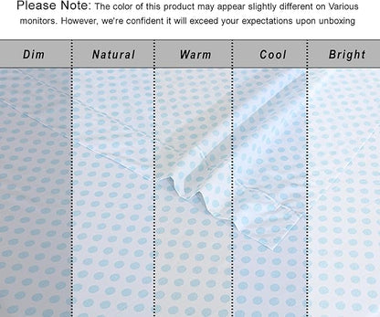 RUVANTI 100% Organic Cotton Sheets Twin XL, Percale Weave, GOTS Certified, 3-Piece Set, Deep Pocket 15", Crisp & Breathable, Soft Durable Bedding, Sábanas Algodón Orgánico – Circle Imprint