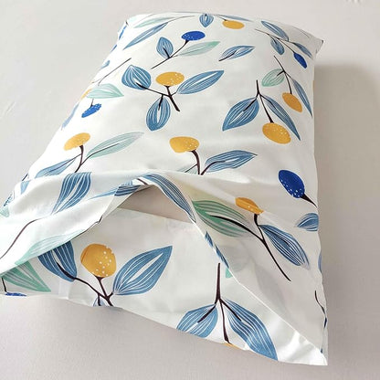 SDIII 3PCS Blue Floral Comforter Set Queen, Soft Microfiber Lightweight Blue Floral Comforter Queen, Vintage Coquette Bedding Quilt Set for All Season