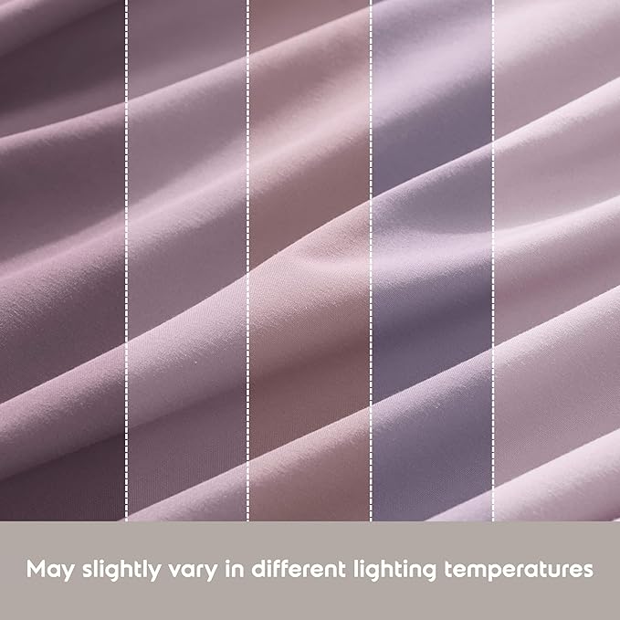 Nestl King Sheet Set - Luxury 1800 Ultra-Soft Microfiber King Bed Sheets - Double Brushed - Deep Pockets - Easy Fit - 4 Piece Set - Bedding Sheets & Pillowcases (King, Dusty Purple)