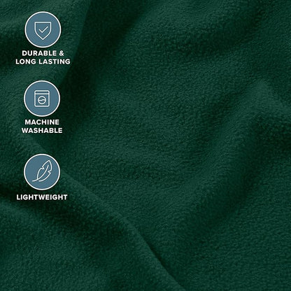 Bare Home Super Soft Fleece Sheet Set - Queen Size - Extra Plush Polar Fleece, No-Pilling Bed Sheets - All Season Cozy Warmth (Queen, Forest Green)