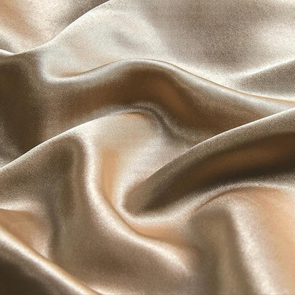 BEDELITE Satin Body Pillow Cover 2 Pack, Super Soft and Cooling Body Pillow Pillowcase for Hair and Skin, Breathable Silky Full Long Pillowcase Cover(20"x54", Tawny Brown)