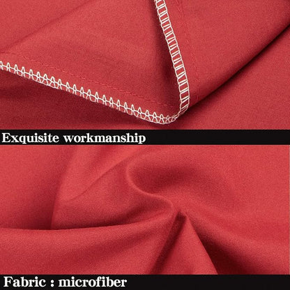 NTBAY King Pillowcase Set - 2 Pack Brushed Microfiber 20x36 Pillowcases - Soft, Wrinkle-Free, Fade-Resistant, Stain-Resistant, Wine Red Pillowcases with Envelope Closure - 20x36 Inches, Wine Red