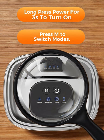 5L Smart Cat Dog Water Fountain, Stainless Wireless Dog Water Bowl | 5L wireless cat dog fountain for small dogs and multi-cat homes, sensor flow, quiet use, 4000mAh battery ,3 filter set