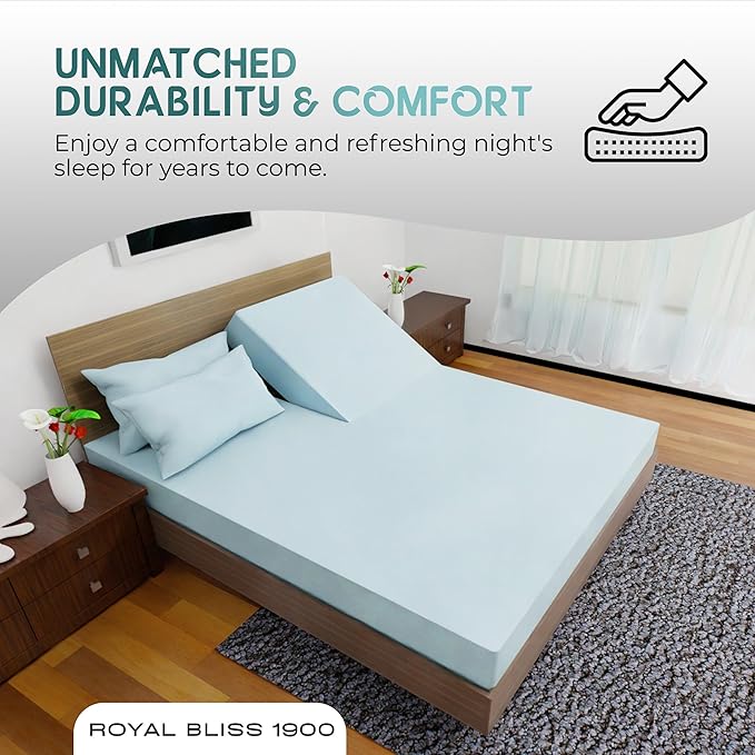 Top Split King Sheets Sets for Adjustable Bed, 4 Pcs Deep Pockets Double Brushed Microfiber Sheets, 34 Inch Split Top Fitted Sheet, 1 King Flat Sheet and 2 Pillowcases - Aqua