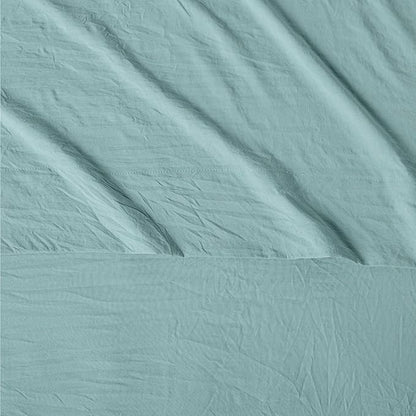 Amazon Basics Queen Bed Sheet, 4-Piece Bedding Set, Double Brushed Microfiber, Ultra Soft, Easy Care, Blue