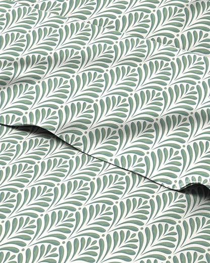 Floral Sheets - Green Floral Bed Sheet Set - 1 Flat, 1 Fitted & 2 Pillowcases w/ Deep Pockets - Comfy, Cozy, Wrinkle & Fade Free - Boho Botanical Bedding - Soft, Breathable & Cooling - Queen Size Set