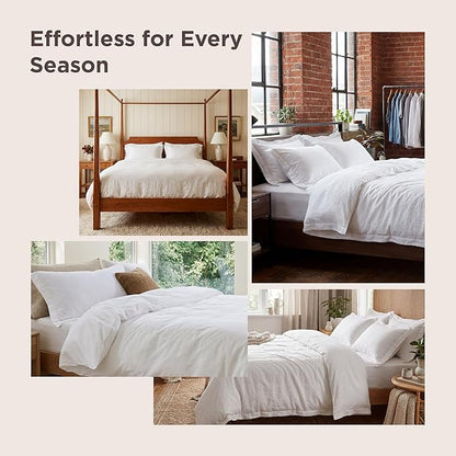 Bedsure Navy Blue Duvet Cover King Size Only - Prewashed Cotton-Like Polyester Extra Soft All Season Bedding, Includes 1 Duvet Cover 104x90 Inches with Zipper Closure, Comforter Not Included
