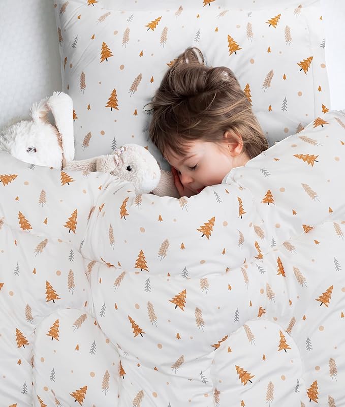 Utopia Bedding Pine Tree Kids Comforter Set with 2 Pillow Shams, 3 Piece Soft Microfiber Twin Bed Comforter with Pillow Shams, Printed Kids Bedding for Boys and Girls, Breathable, Easy Care