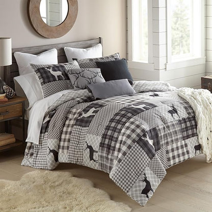 Donna Sharp Ridge Point Comforter Bedding Set - 3-Piece King Size Reversible Comforter Set - Includes 1 Plush Comforter and 2 Pillowcases - Machine Washable