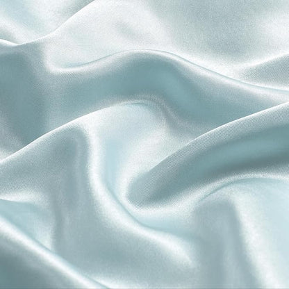 BEDELITE Satin Body Pillow Cover, Super Soft and Cooling Body Pillow Pillowcase for Hair and Skin, Breathable Silky Full Long Pillowcase Cover(20"x54", Stone Blue)