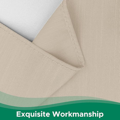 Biscaynebay Wrap Around Bed Skirts for King & Cal King Beds 14" Drop, Light Camel Adjustable Elastic Dust Ruffles Easy Fit Wrinkle & Fade Resistant Silky Luxurious Fabric Solid Machine Washable