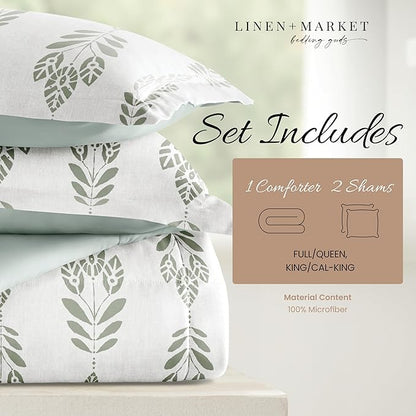 Linen Market Reversible King Size Comforter Set (3 Piece) - Bring Luxury Home with Our Soft and Lightweight Down Alternative Comforter King Set - This Includes Your King Comforter and 2 Pillow Shams