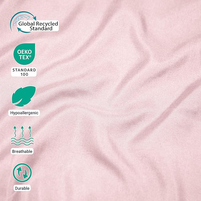 ZPECC Pillow Cases Queen Size Set of 12, 20x30 Envelope Closure Pillowcases, Soft Plain Brushed Microfiber Covers Hypoallergenic Breathable, Pink