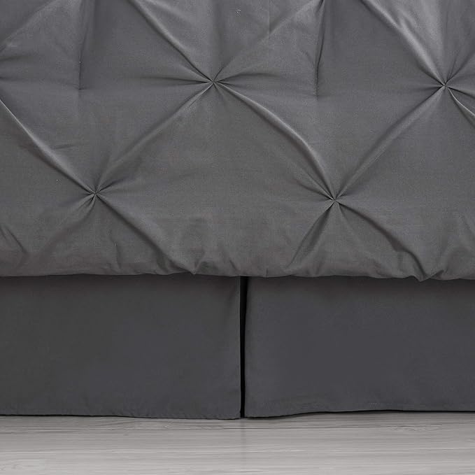 8 Piece Comforter Set Bag with Pintuck Design, Case Pack (Pack of 3)