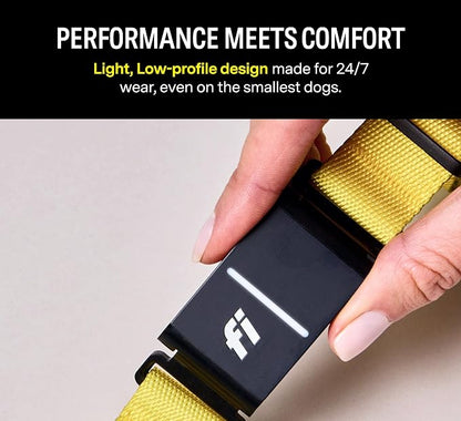 Fi Series 3+ GPS + Health Dog Collar, Blue, Large, 12-Month Membership | Live GPS + health dog tracking — Escape Alerts, activity & behavior insights, LED light. Waterproof & Apple Watch compatible.