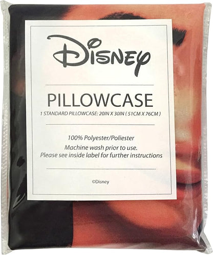 Jay Franco Disney Moana Friends 1 Pack Pillowcase - Double-Sided Kids Super Soft Bedding - Features Moana, HEI HEI & Pua (Official Disney Product)