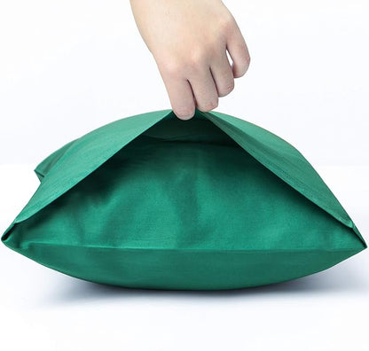 NTBAY Egyptian Cotton Body Pillowcase - 500 Thread Count Cotton Body Pillow Cover - Soft and Breathable Envelope Closure Body Pillowcase for Adults, 20x54 Inches, Dark Green