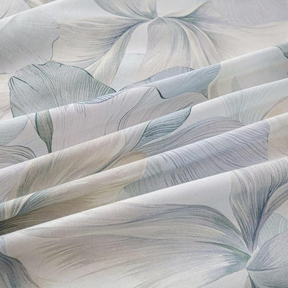 OAITE Duvet Cover Set Twin Size Floral Pattern Ultra Soft 100% Cotton Duvet Cover Sets 3-PC, Breathable Duvet Cover with Zipper Closure & Corner Ties(2 Pillow Shams,1 Duvet Cover)